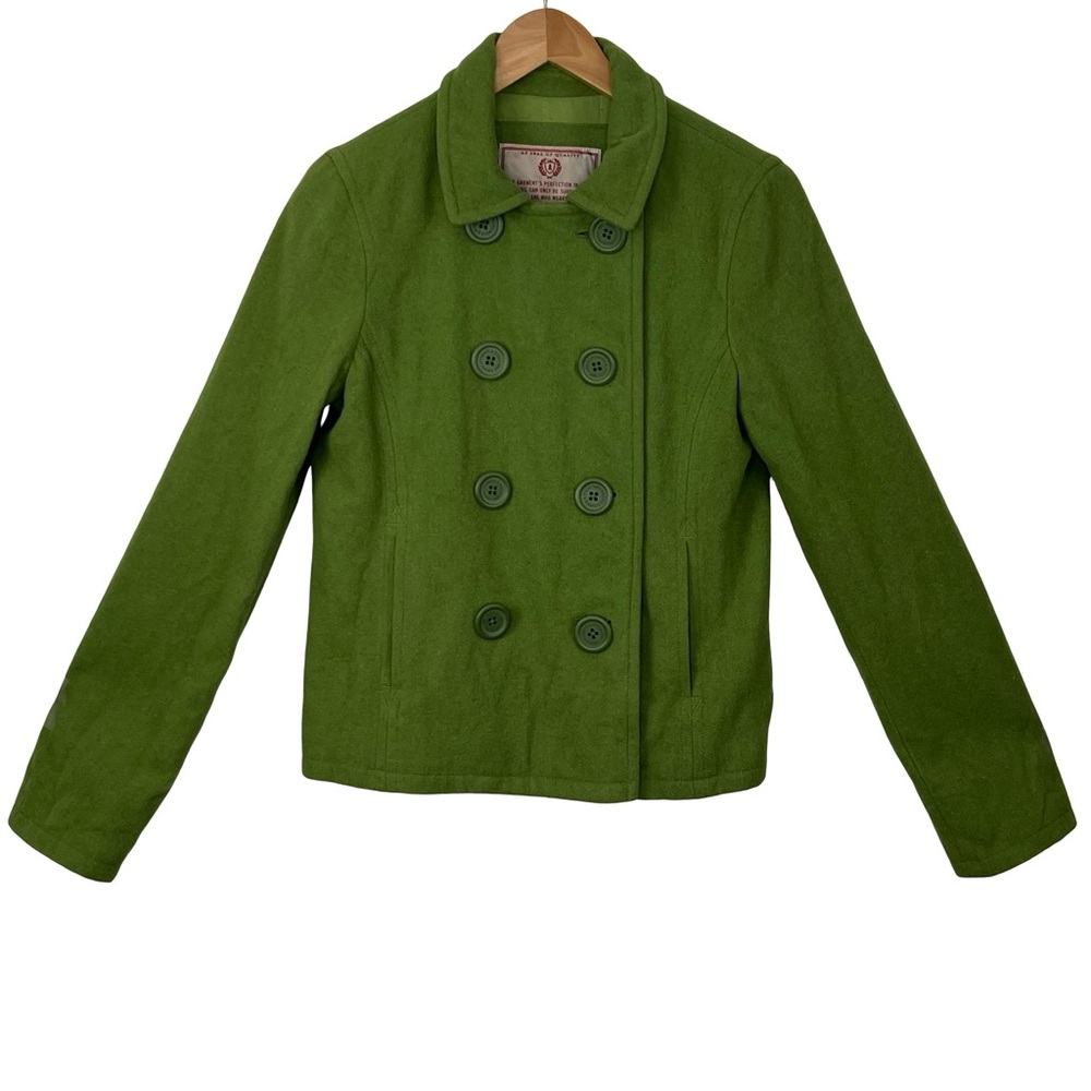 Abercrombie & Fitch Green Pea Coat – East Coast Vintage – Size M